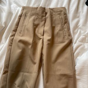 ZARA KHAKI WORK PANTS